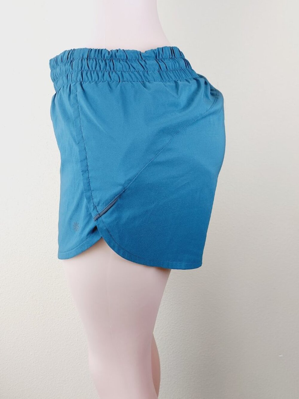 Athleta Women's Teal Elastic Waist Built-In-Sport Running Athletic Shorts Sz S - Picture 6 of 10